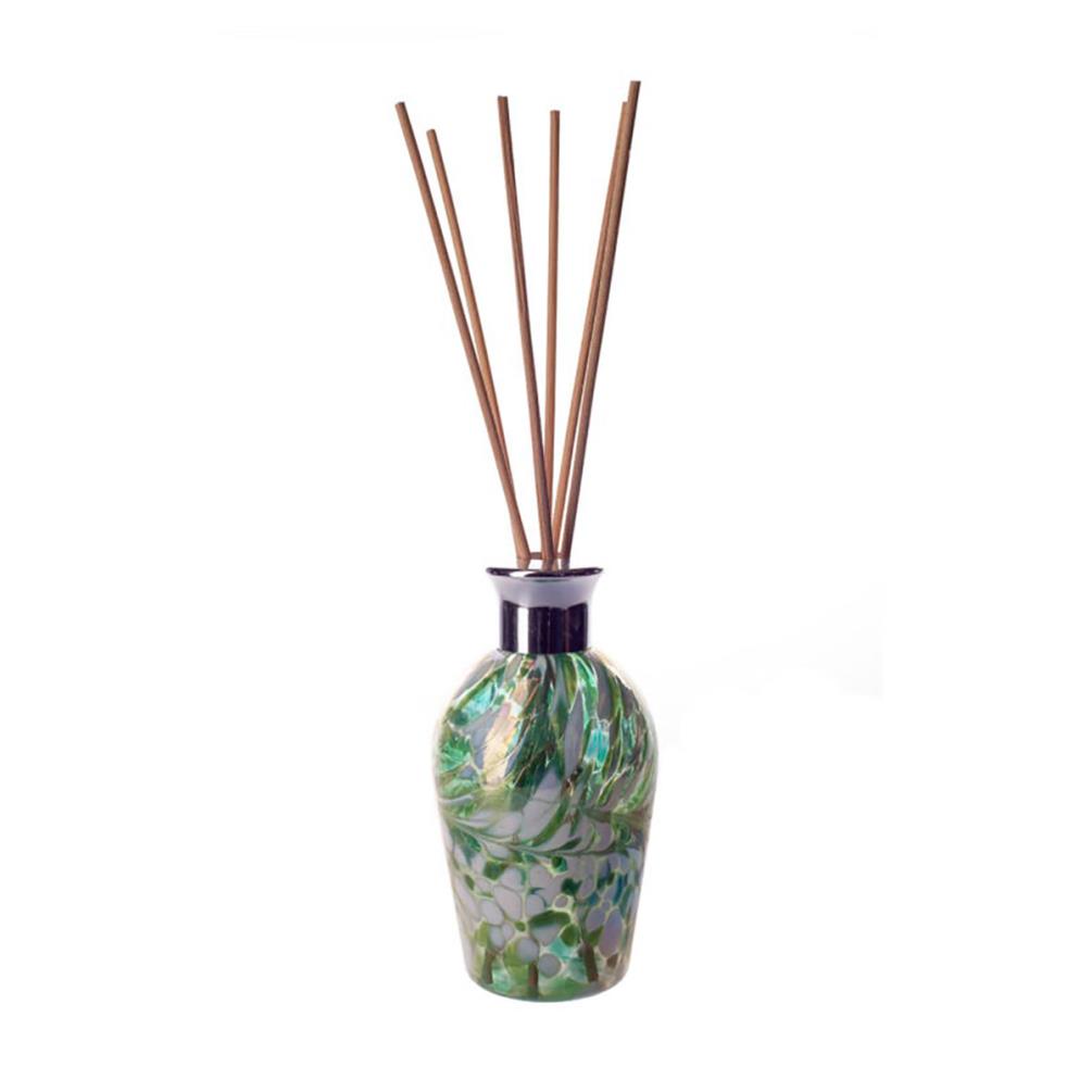 Amelia Art Glass Mint Green & White Iridescence Dome Reed Diffuser £15.74